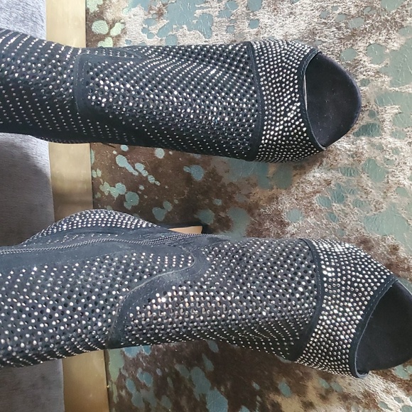 Vince Camuto Over the knee High Heel Peep toe boots - Picture 3 of 10